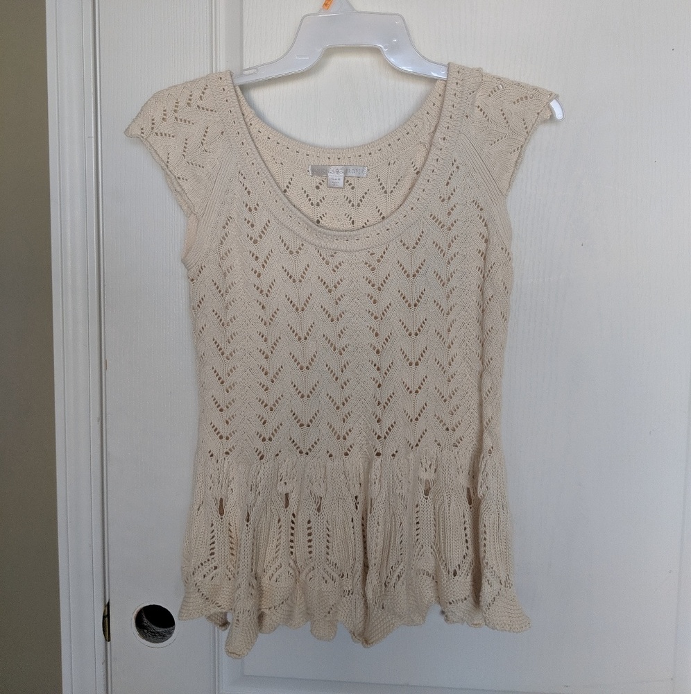 Boston Proper crochet top